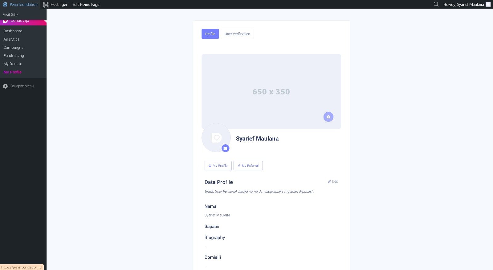 Langkah 6 Verifikasi Berhasil